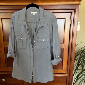 Joie checkered buttondown, sz L